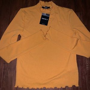 Mustard turtle neck